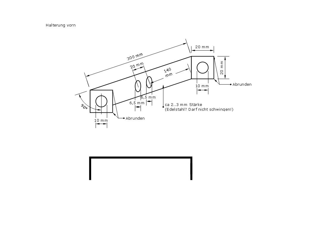 Halter vorn